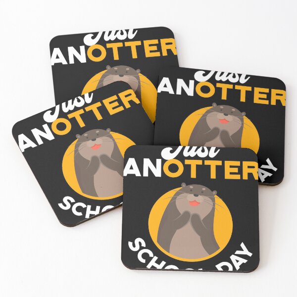 Item preview, Just Anotter School Day graphic, Otter Tee, School print designed and sold by Lisbob.