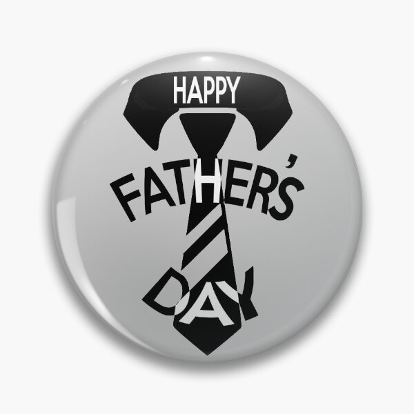 Item preview, Happy Father's day tie (black on white) designed and sold by med-leghdaich.