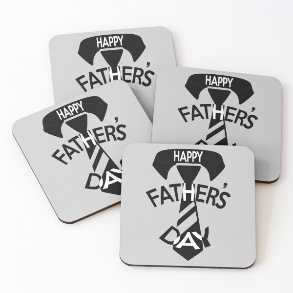 Item preview, Happy Father's day tie (black on white) designed and sold by med-leghdaich.