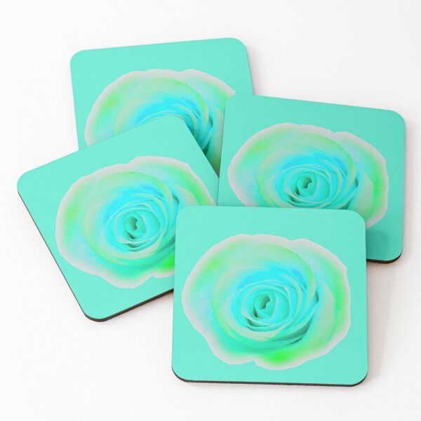 Item preview, Pretty Rose - Florescent Teal and Lime designed and sold by IgniteWithin.