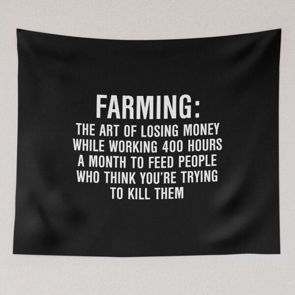 Item preview, Farming the art of losing money while working 400 hours a month designed and sold by allthetees.