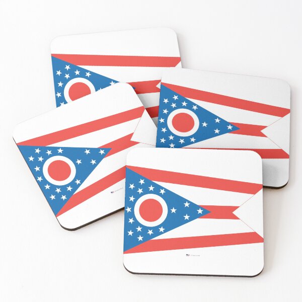 Item preview, OHIO STATE FLAG PRIDE MASK PIN TEE designed and sold by denisetees.