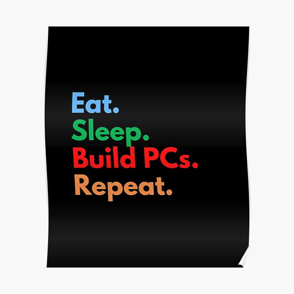 Pc Build Posters Redbubble - roblox admin nuke command roblox free build
