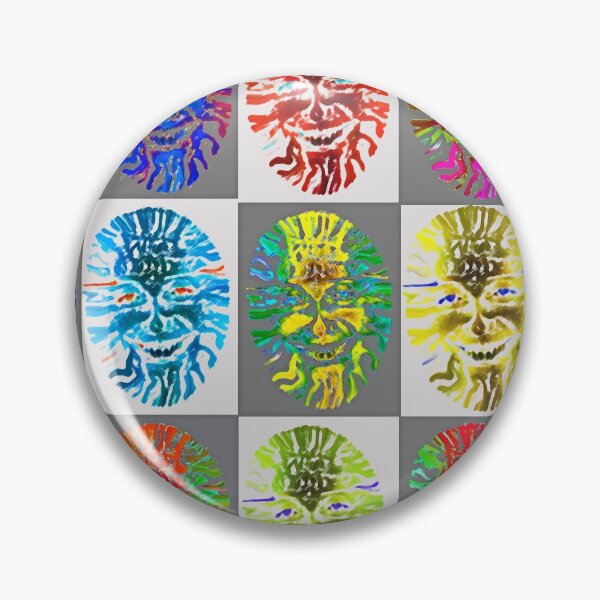 Item preview, Rainbow Many Batik Stamp Faces designed and sold by AuntyReni.