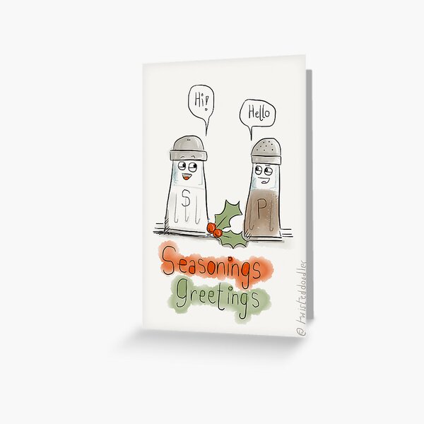 Seasonings greetings Greeting Card