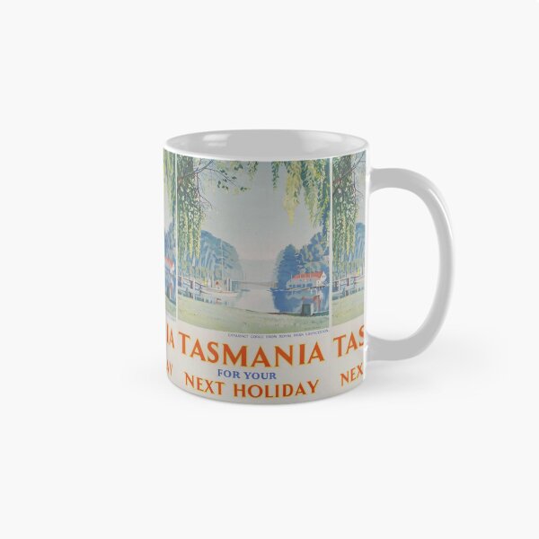 Item preview, Tasmania for your next Holiday vintage travel poster designed and sold by stickart-marek.