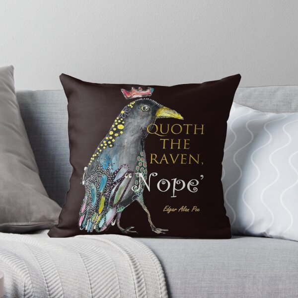 Raven Throw Pillow