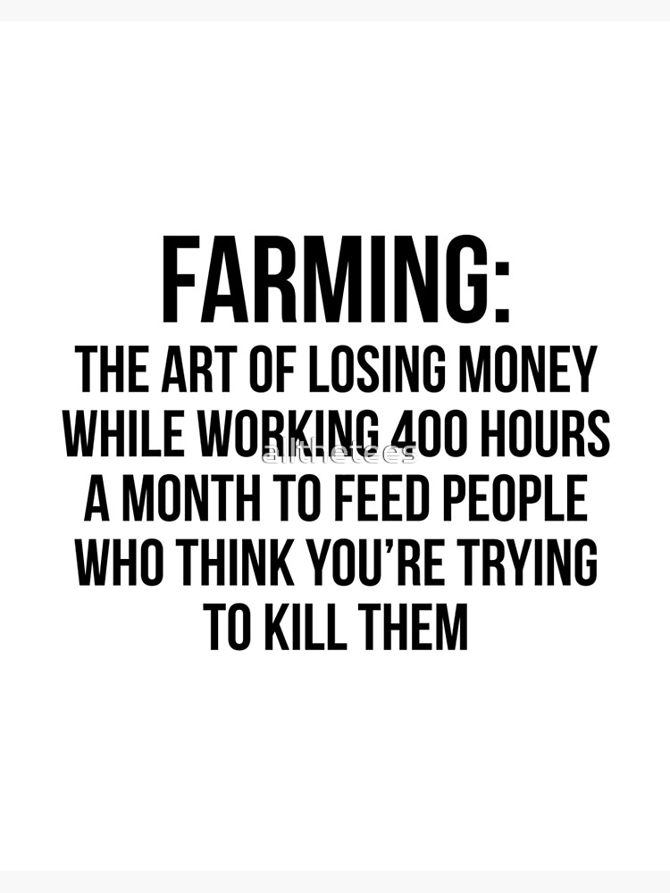 Funny Farming Profession , funny farmer gifts for men and women Art Print  for Sale by majidkacm