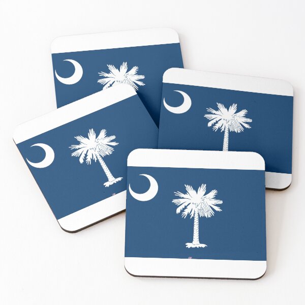 Item preview, SOUTH CAROLINA STATE FLAG PRIDE MASK PIN TEE designed and sold by denisetees.