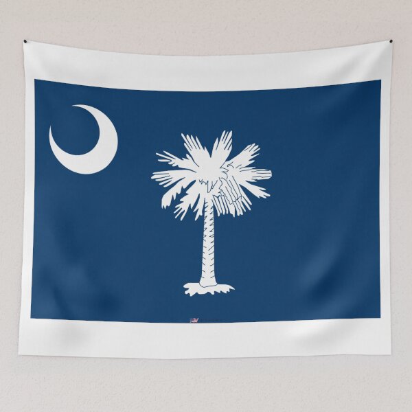 Item preview, SOUTH CAROLINA STATE FLAG PRIDE MASK PIN TEE designed and sold by denisetees.