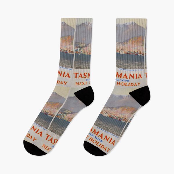Item preview, Tasmania for your next Holiday vintage travel poster designed and sold by stickart-marek.