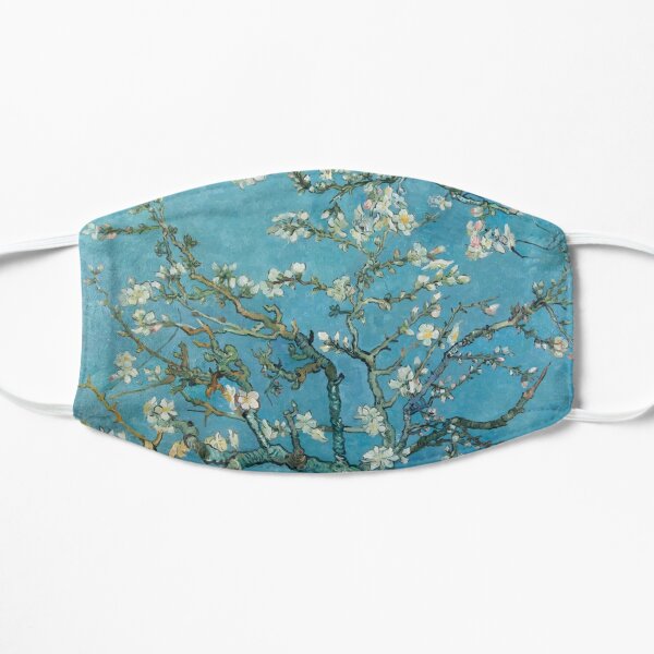 almond blossoms mask Flat Mask
