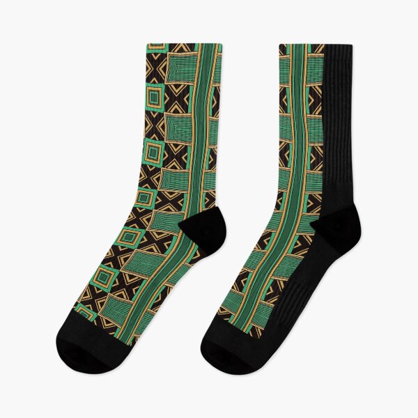 Item preview, Green. Black. Gold. Tribal Tessellation. Geometrical. Pattern  designed and sold by shirtdan.