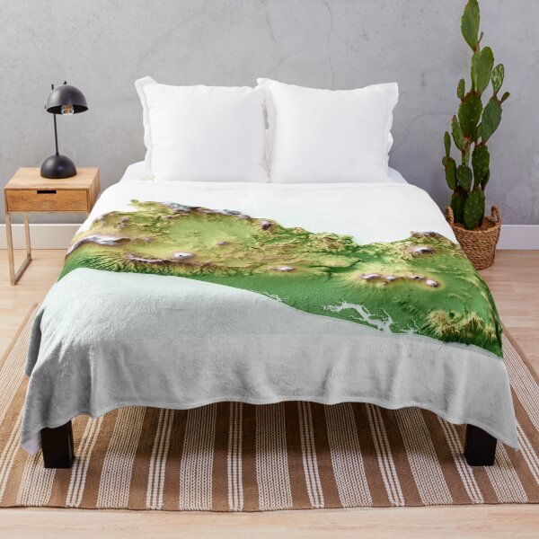Item preview, 3D Map of El Salvador digitally rendered and covered by a texture designed and sold by ThinkAboutMaps.