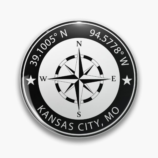 Item preview, Kansas City, Missouri Geographical Coordinates designed and sold by TeeOhGraphics.