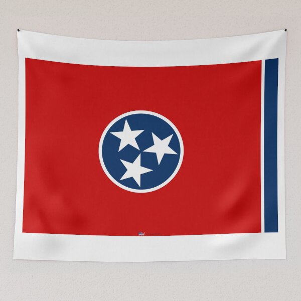 Item preview, TENNESSEE STATE FLAG PRIDE MASK PIN TEE designed and sold by denisetees.