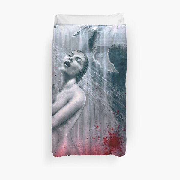 Shower Slasher Duvet Cover