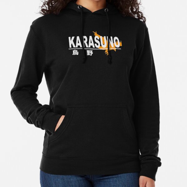 Karasuno High School Logo Leichter Hoodie