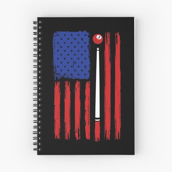 Item preview, American Flag Pool Stick USA Vintage Billiards Gift design designed and sold by Lisbob.