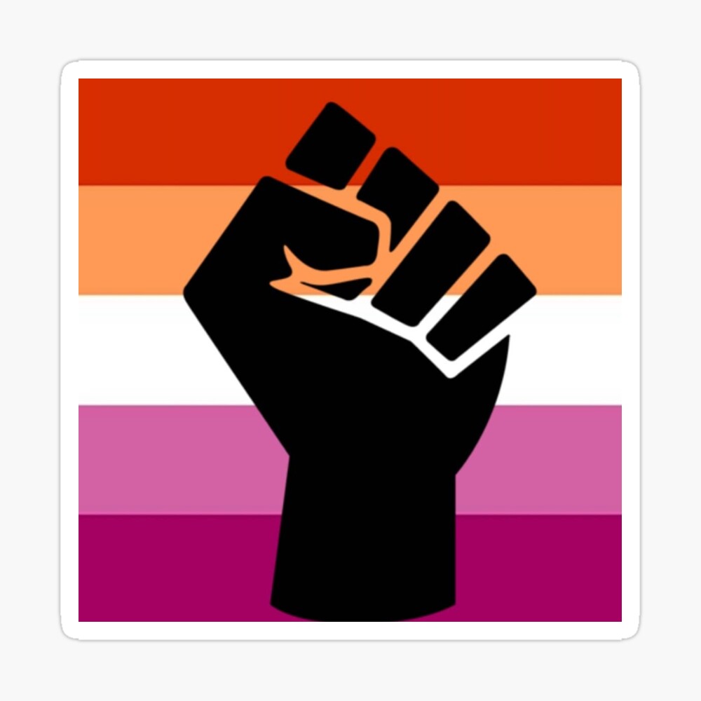BLM Fist Lesbian Flag  Poster for Sale by andi0521 | Redbubble