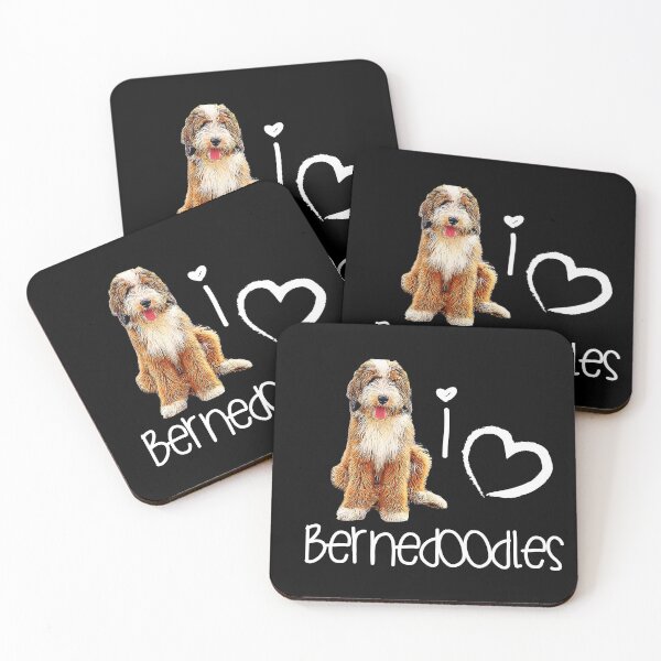 Item preview, I Love Bernedoodles Cute Doodle Dog  designed and sold by monicacarr.