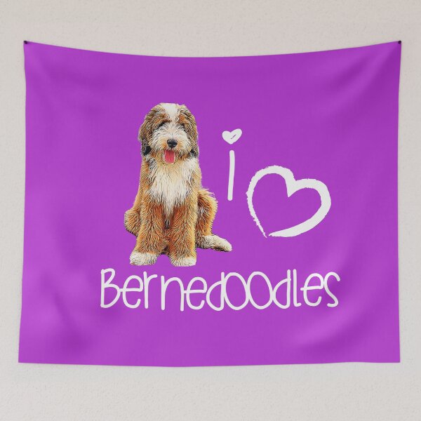 Item preview, I Love Bernedoodles Cute Doodle Dog  designed and sold by monicacarr.