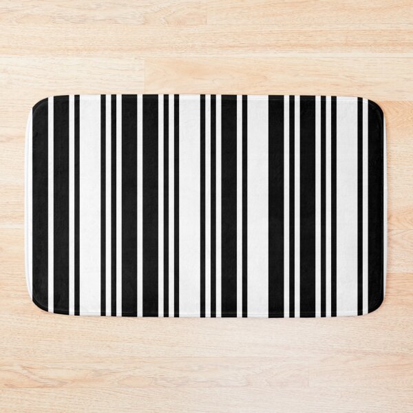 Item preview, Barcode Vertical Line Stripe Black and White (BW) Style Pattern designed and sold by sweeann.