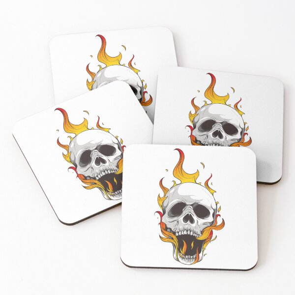 Item preview, fire skull designed and sold by Tijn-W-B.