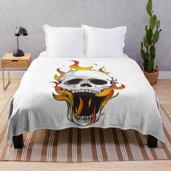 Item preview, fire skull designed and sold by Tijn-W-B.