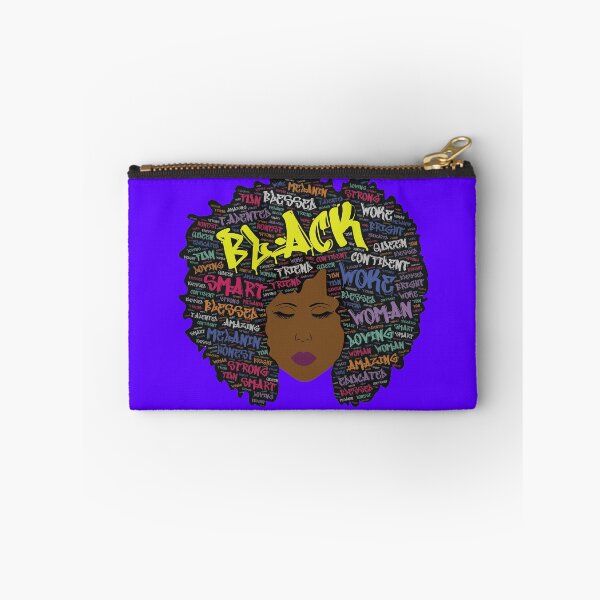 Item preview, Woke Black Queen Words In Afro Hair Graffiti Font designed and sold by blackartmatters.
