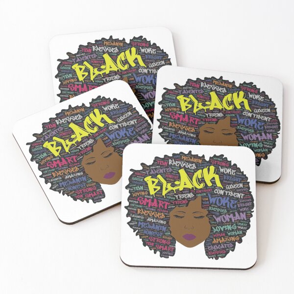 Item preview, Woke Black Queen Words In Afro Hair Graffiti Font designed and sold by blackartmatters.