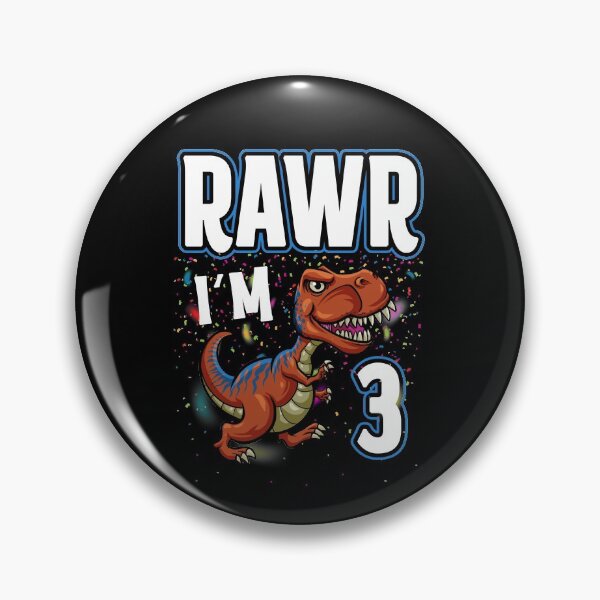Item preview, Rawr Im Three - Dinosaur Birthday designed and sold by Meliafroggy.