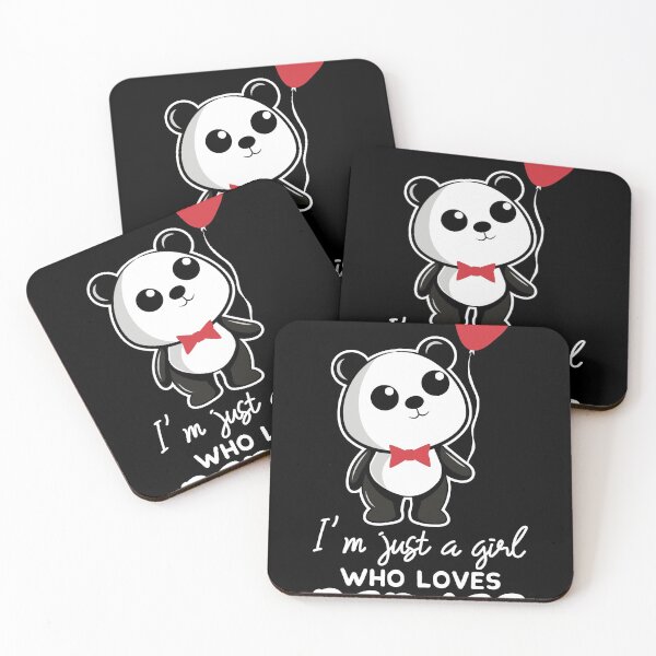 Item preview, Just A Girl Who Loves Pandas, Panda product, Animal design designed and sold by Lisbob.