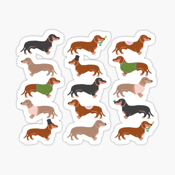 Item preview, Sausage Dog Pattern designed and sold by Tilly Scribbles.