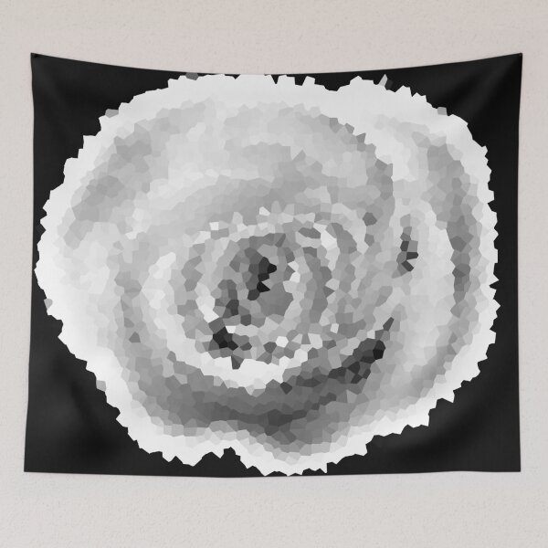 Item preview, Pretty Rose Gray-scale - Pix-elate designed and sold by IgniteWithin.