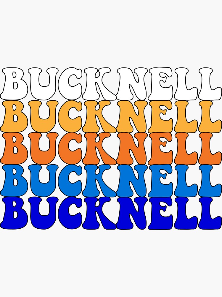 Bucknell Sticker For Sale By Phoebes Designs Redbubble