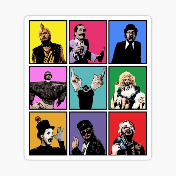 Vista previa del artículo con la obra «Kenny Everett Personajes Arte Pop», diseñado y vendido por markstones.