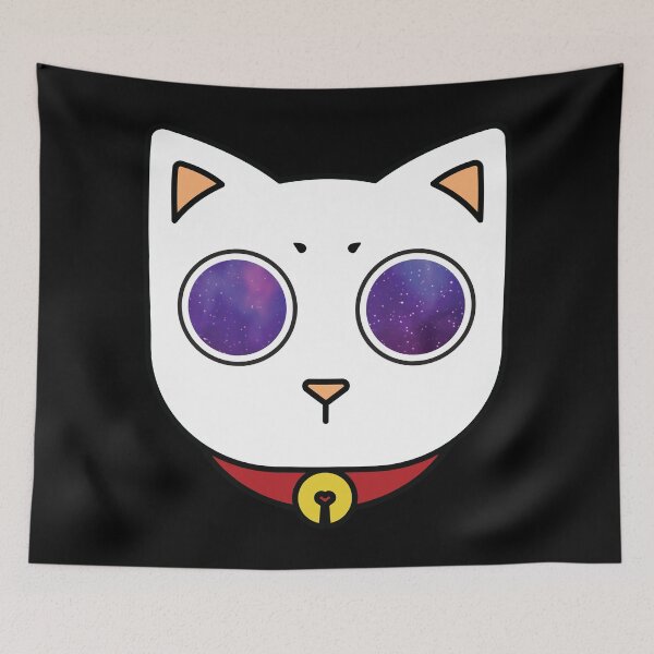 Item preview, White Cat - Starry Eyes designed and sold by crismk.
