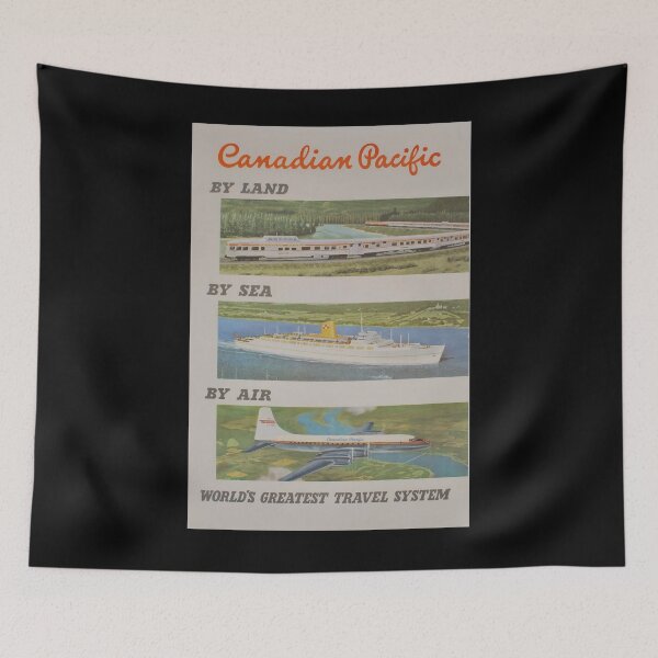 Item preview, Canadian Pacific vintage travel poster designed and sold by stickart-marek.