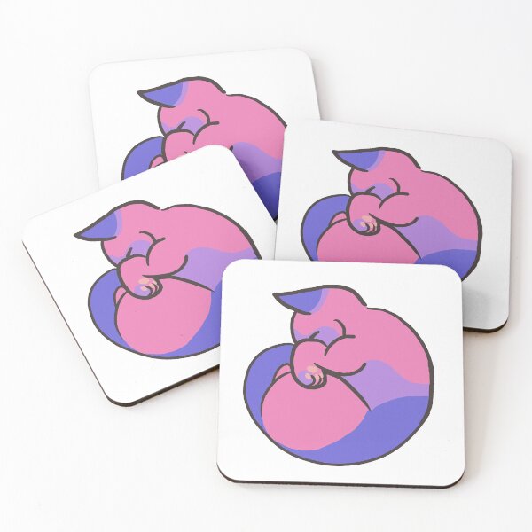 Item preview, Bisexual pride - sleepy kitty designed and sold by DanteGonzalez.