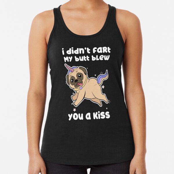 Pug Unicorn product, Pug Tee, Unicorn design, Animal Tee Racerback Tank Top