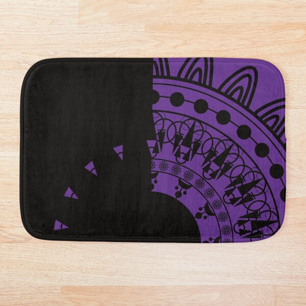 Purple Spike Mandala Bath Mat