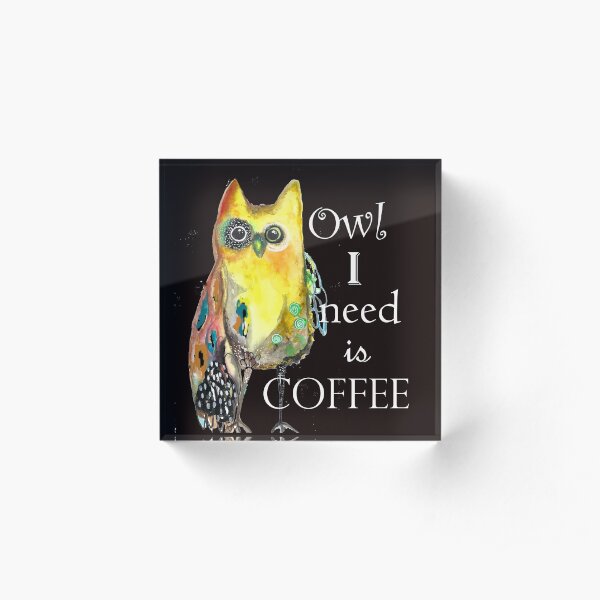 Coffee Acrylic Block