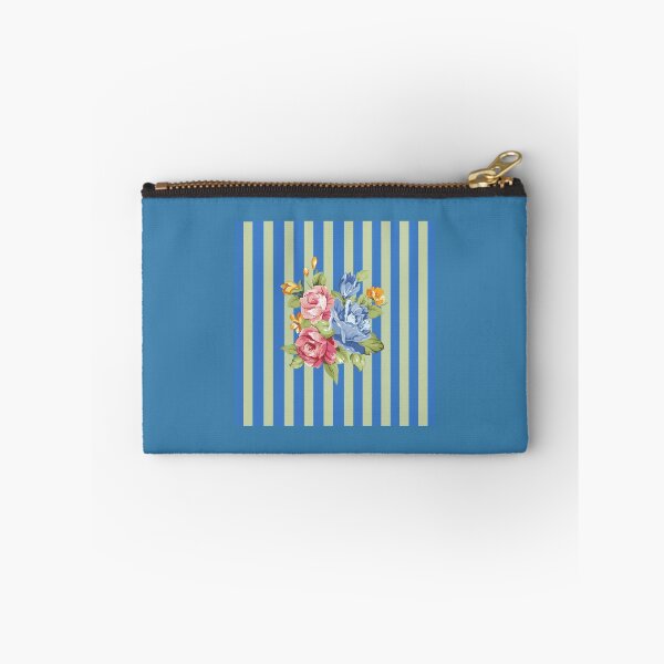Item preview, Cabbage Roses on Stripes designed and sold by phylliswalter.