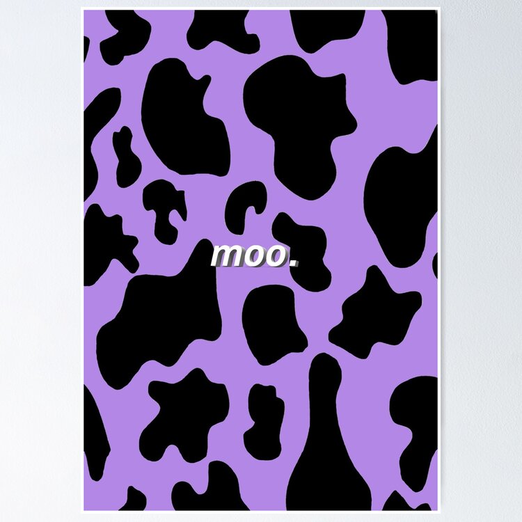 Cute and lovely purple cow Sticker for Sale by Manarshii