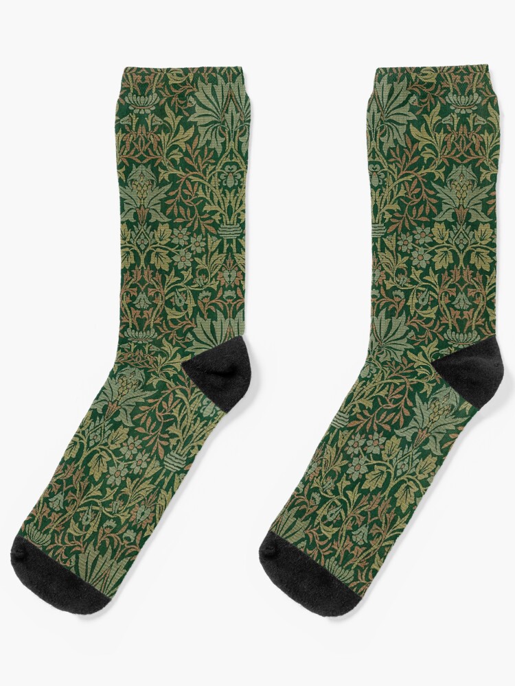 Thumbnail 1 of 5, Socks, Flower Garden by William Morris, 1879 designed and sold by MeganSteer.