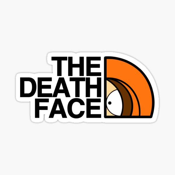 La cara de la muerte Pegatina