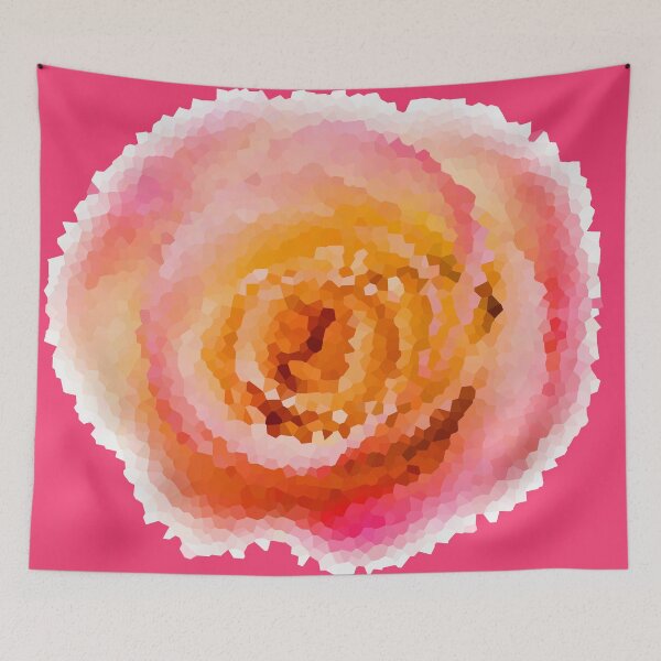 Item preview, Pretty Rose - Pink and Yellow Pix-elate designed and sold by IgniteWithin.