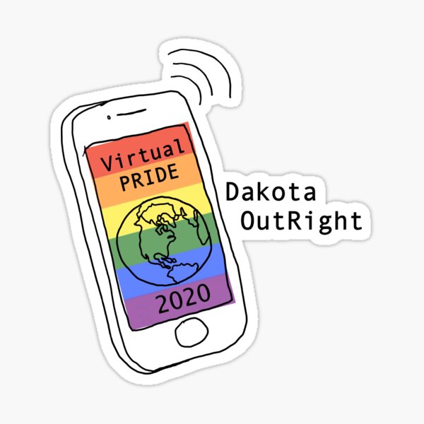 Virtual Pride 2020 - Dakota Outright Glossy Sticker