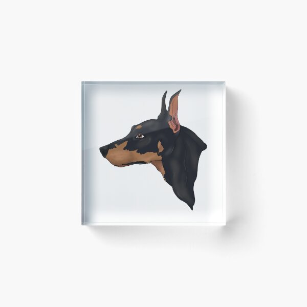 Item preview, Black and tan Doberman Bust Cropped Ears designed and sold by GnomelyDragon.